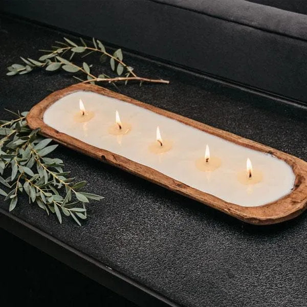 5-Wick Dough Bowl Soy Candle - Belgian Linen