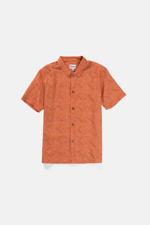 Adia Paisley Ss Shirt Persimmon