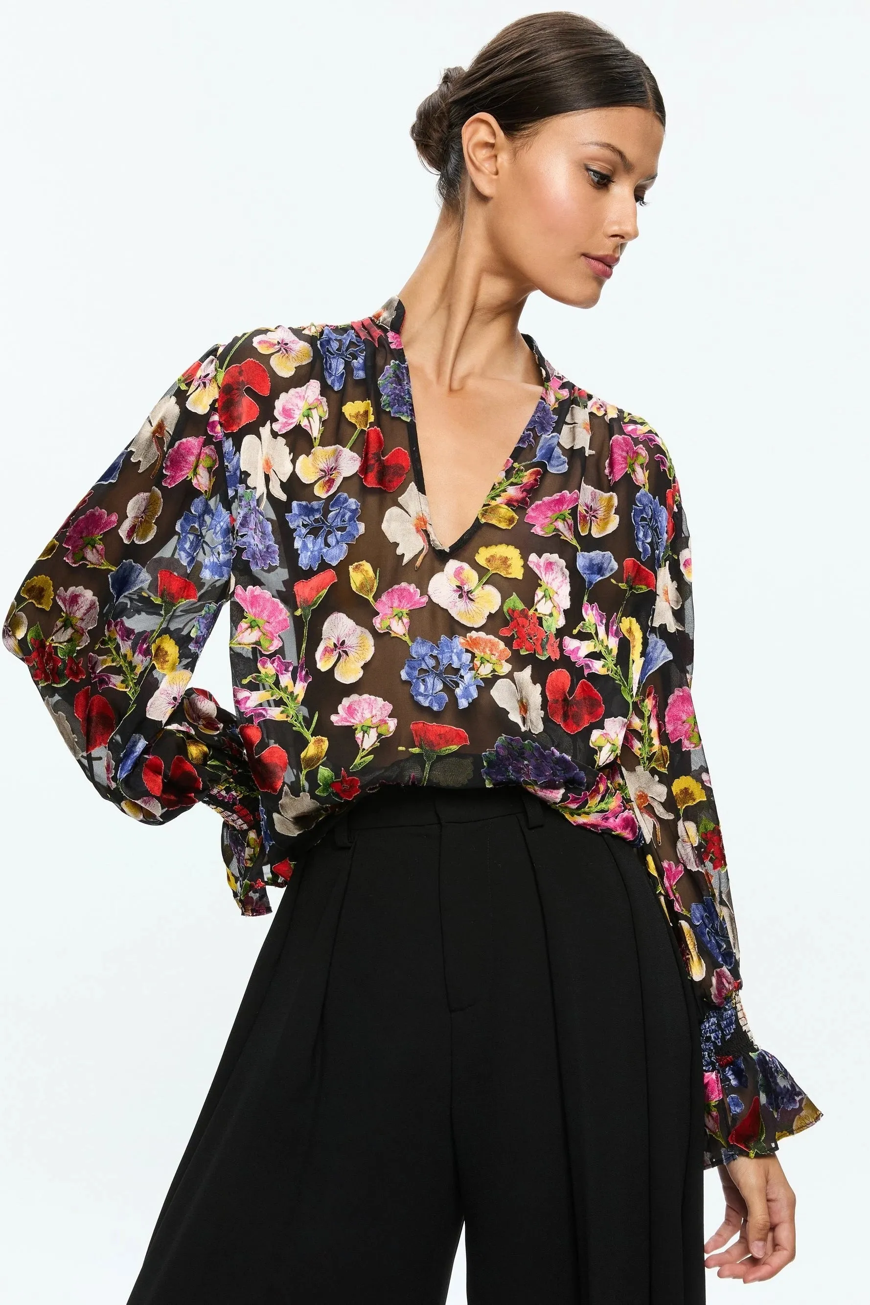 Alice   Olivia Onica Blouse