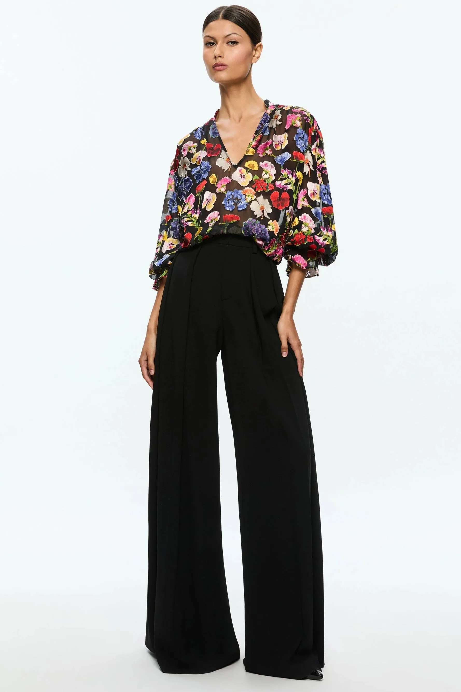 Alice   Olivia Onica Blouse