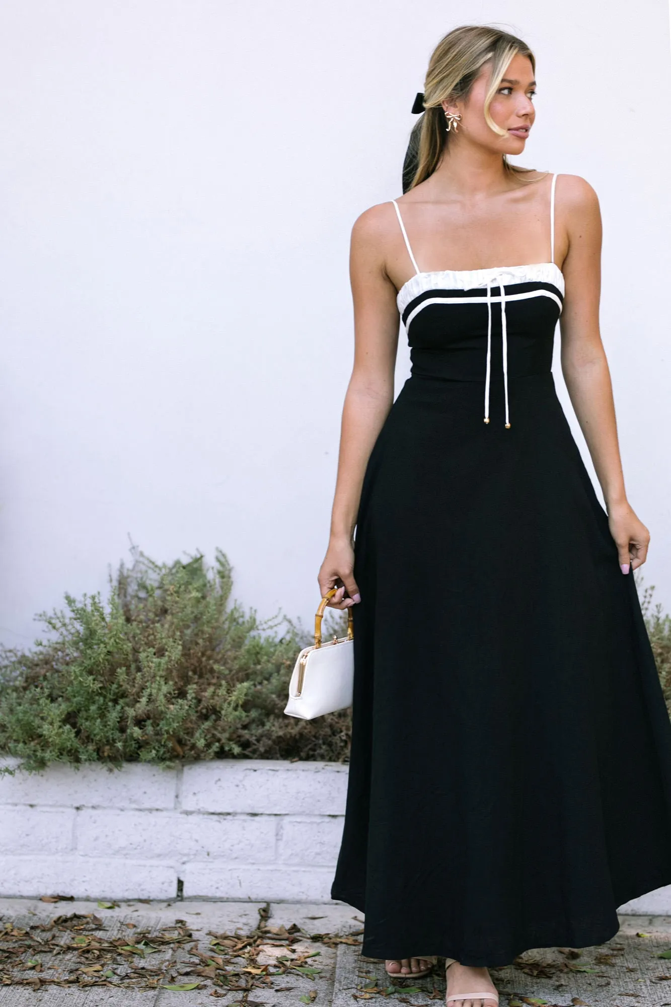 Amelie Contrast Maxi Dress