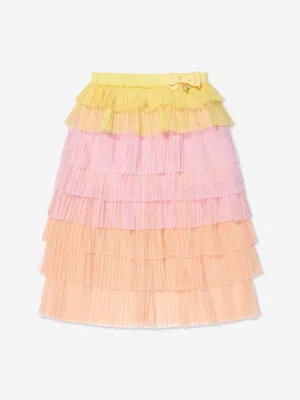 Angels Face Girls Tiered Pleated Pandora Skirt