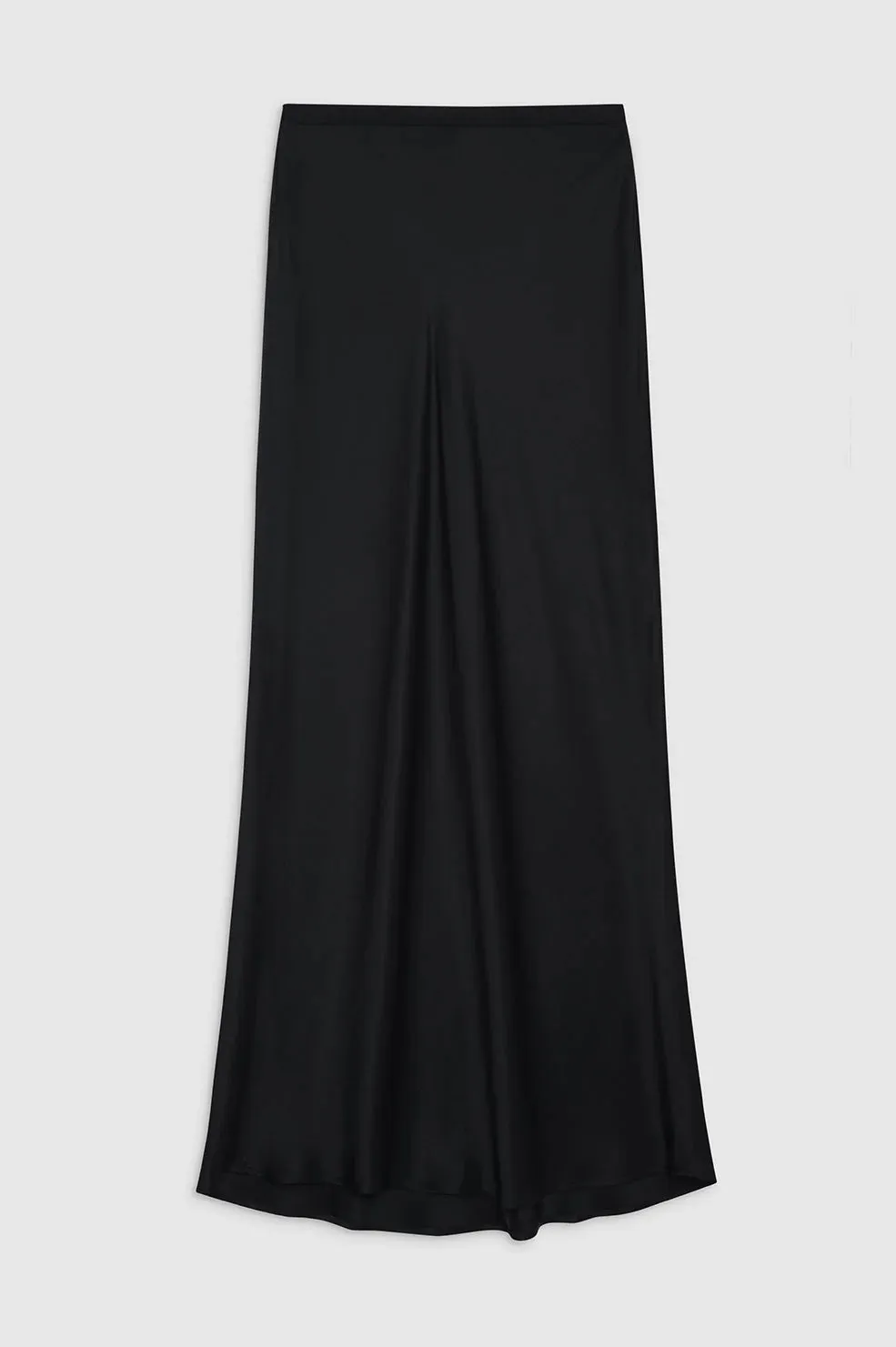 Bar Silk Maxi Skirt - Black