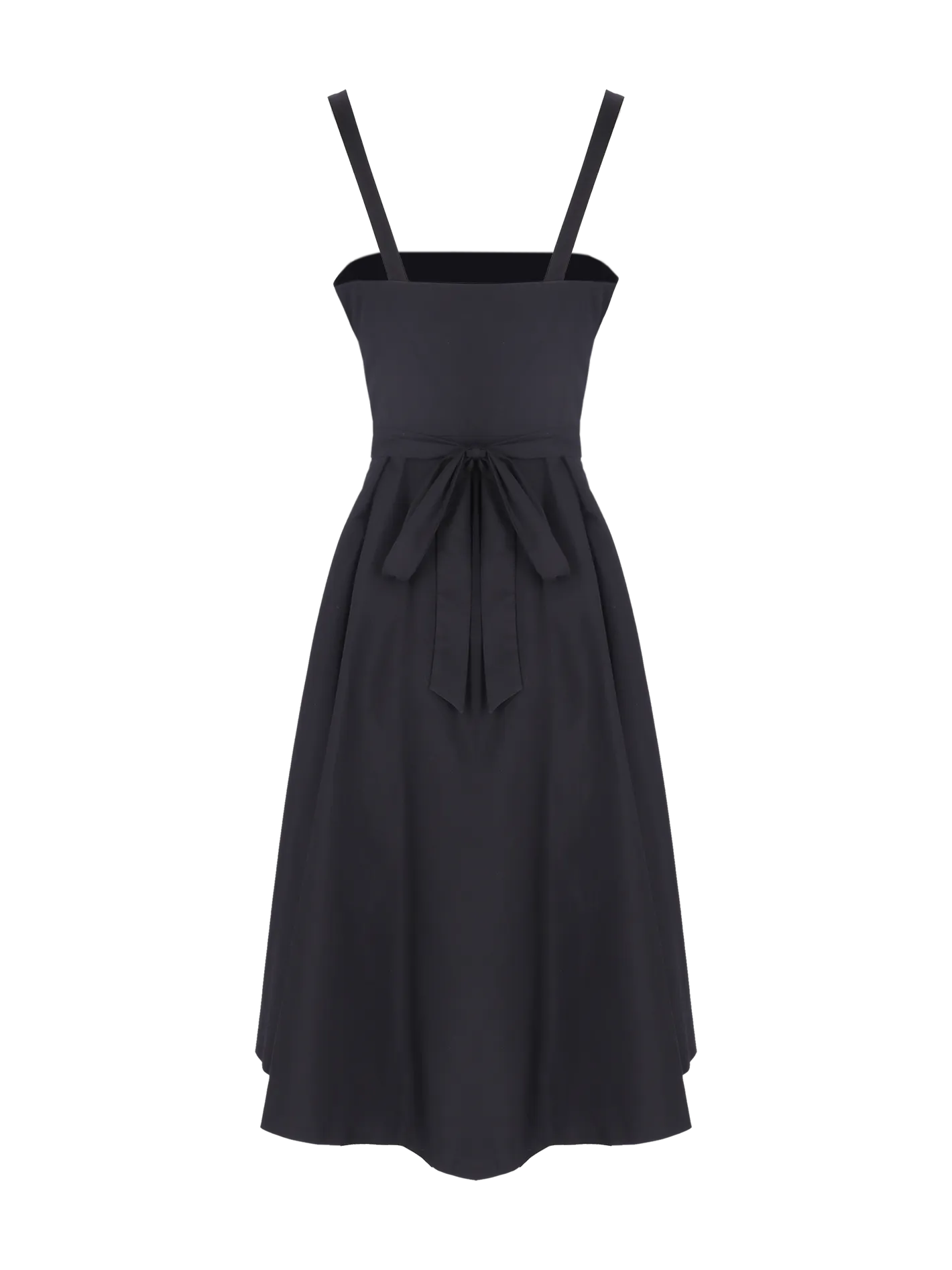 belted bustier knee-length dress