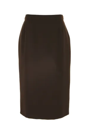 Busy Clothing Womens Brown Pencil Skirt