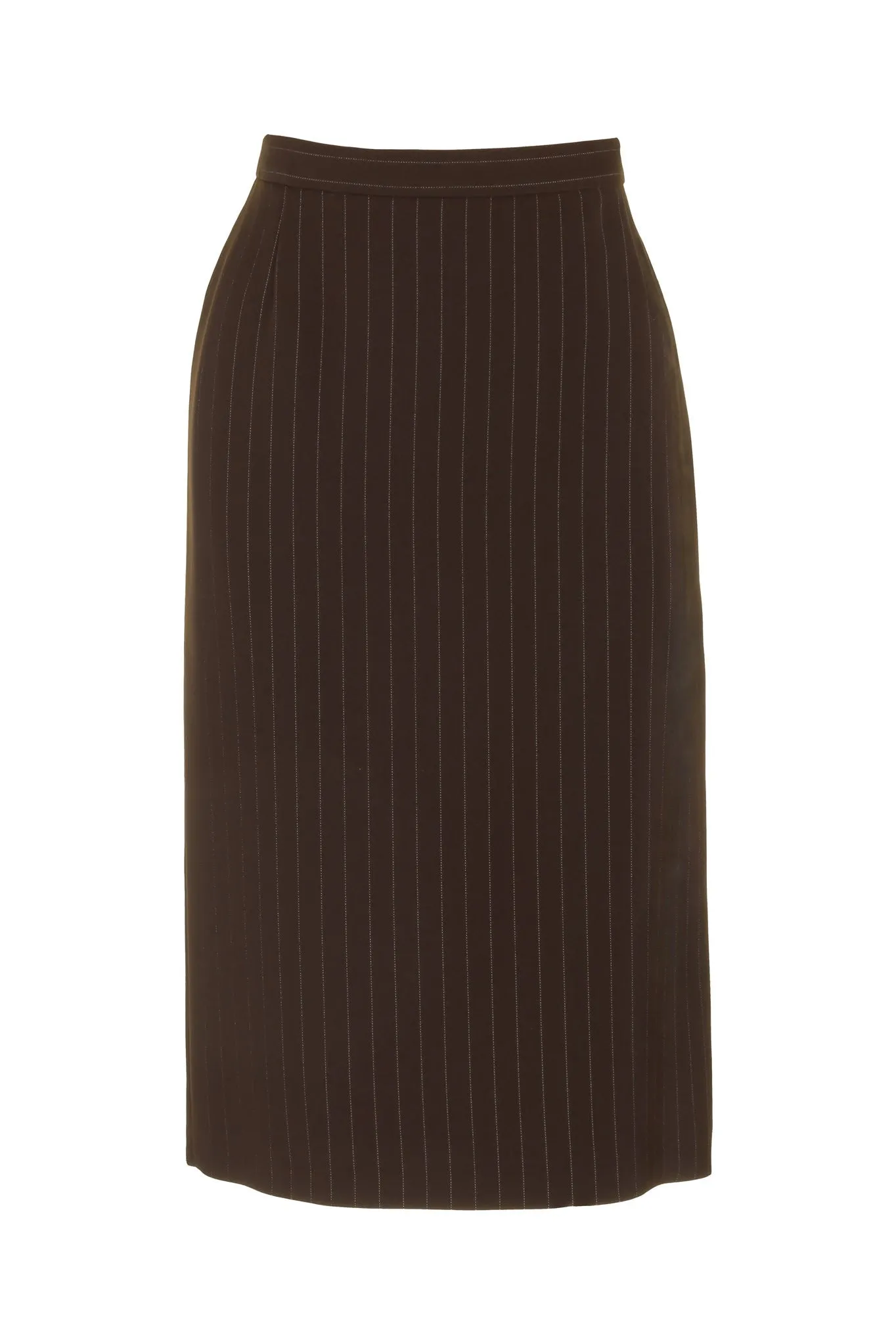 Busy Clothing Womens Brown Stripe Pencil Skirt