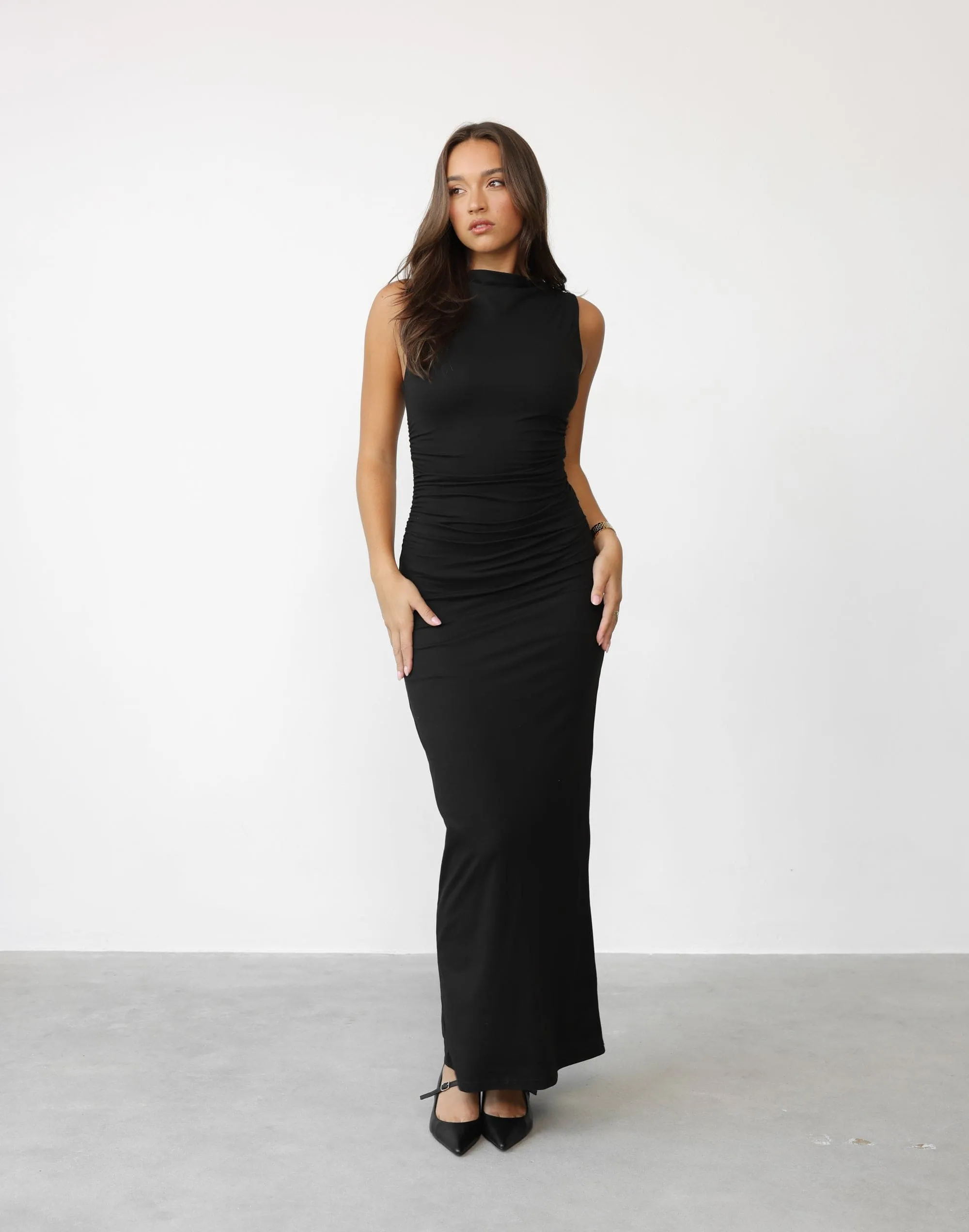 Caprice Maxi Dress (Black)