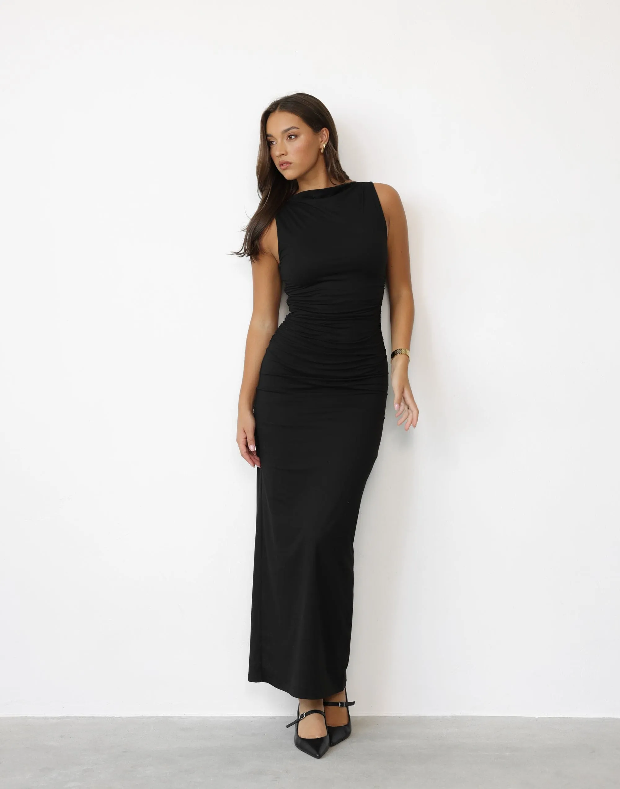 Caprice Maxi Dress (Black)