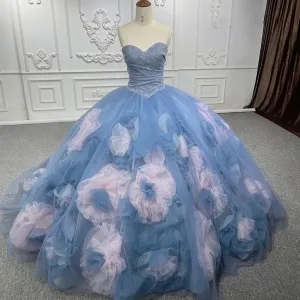 Chic Party Evening Tulle Strapless Formal Evening Gown