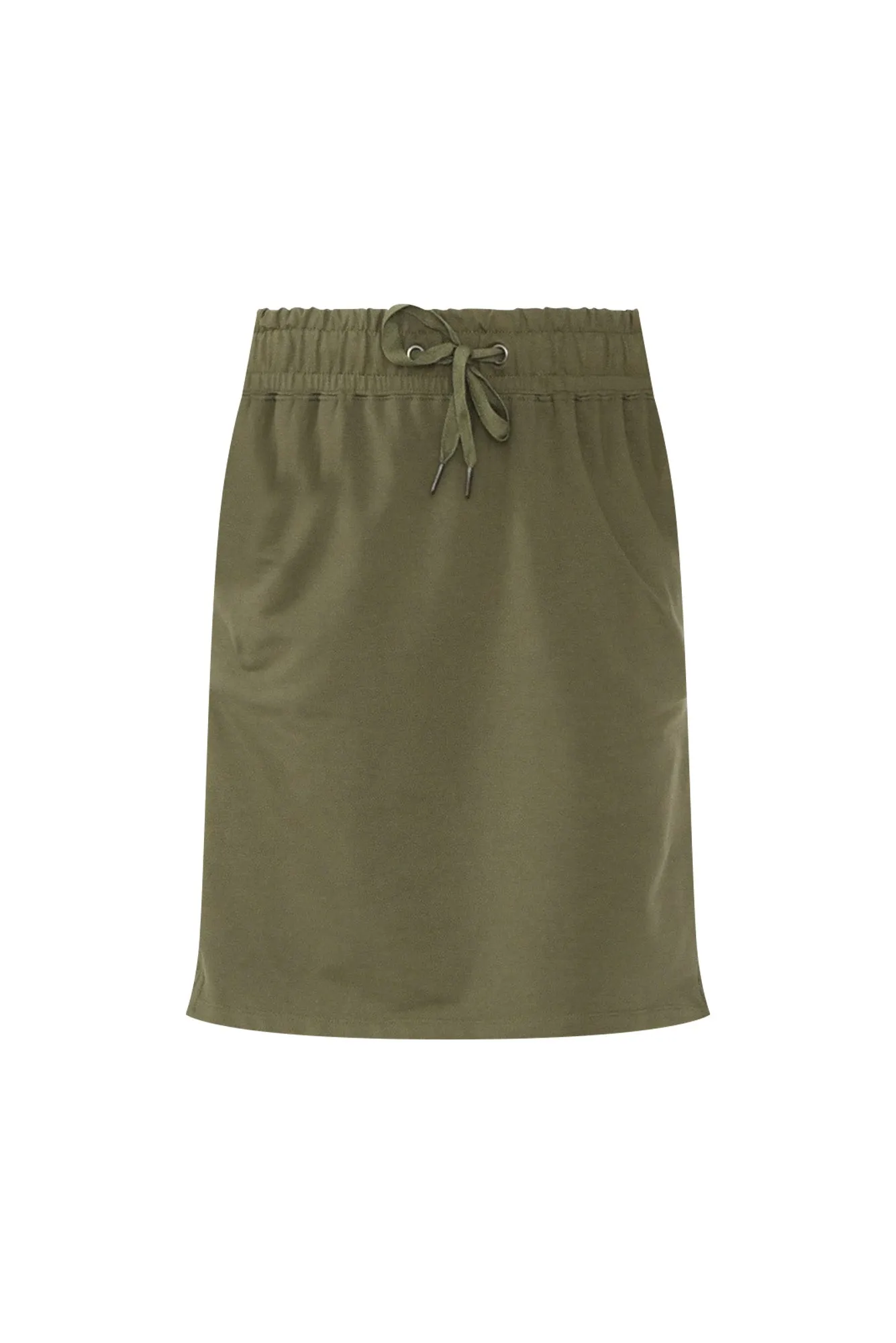 Coby Khaki Cotton Skirt