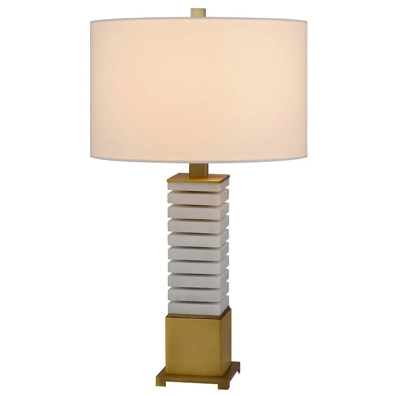 Cranbourne 3 Way Metal & Marble Table Lamp