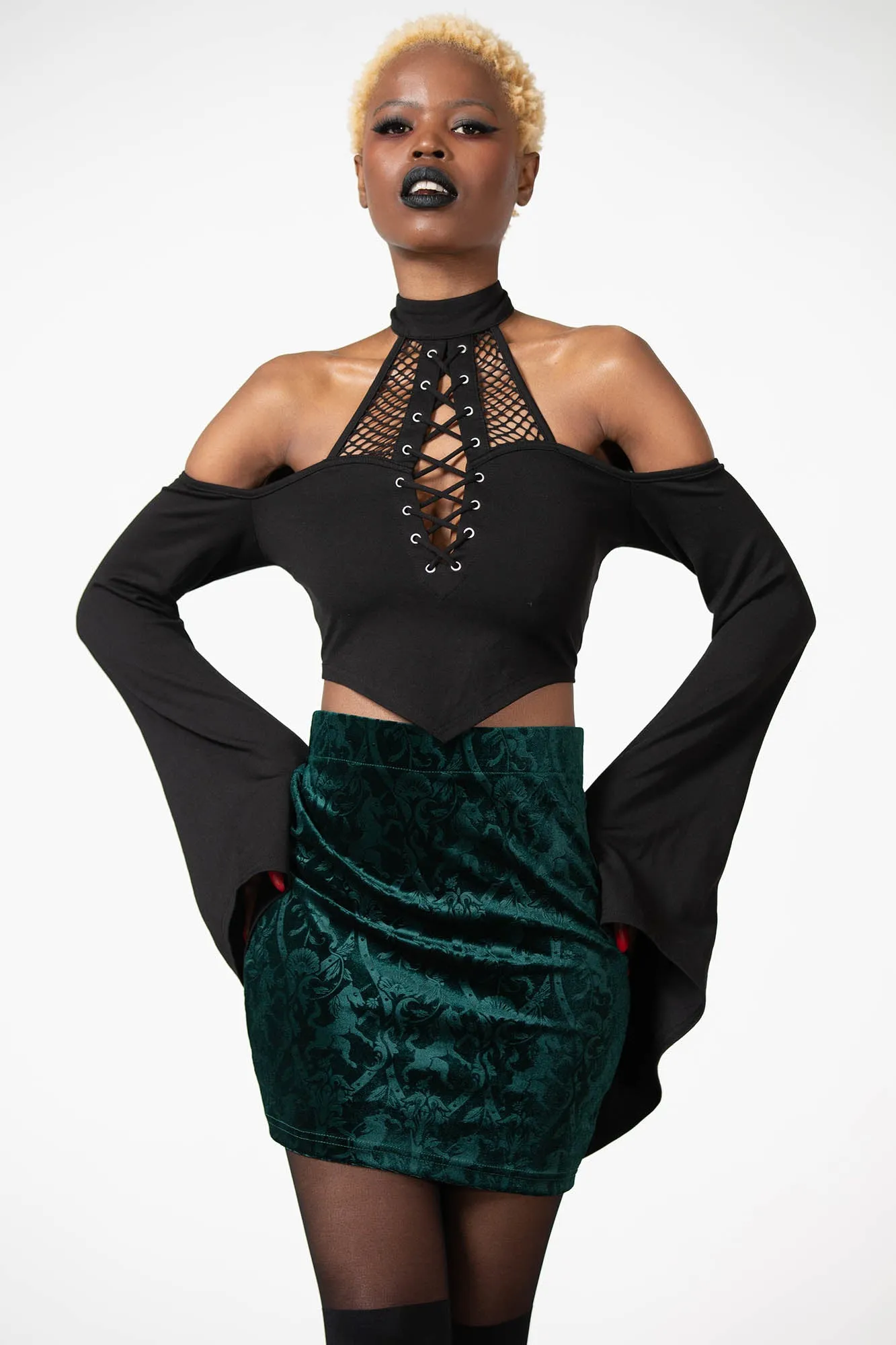 Doom Duchess Skirt [EMERALD]