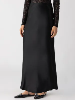 Everyday Mid-Rise Maxi Skirt Black