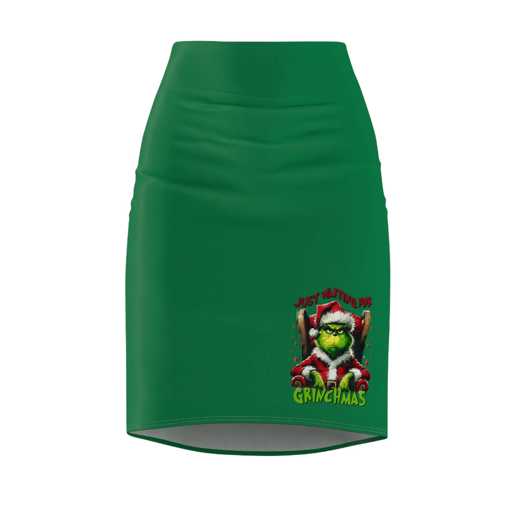 Festive Grinch Pencil Skirt for Christmas