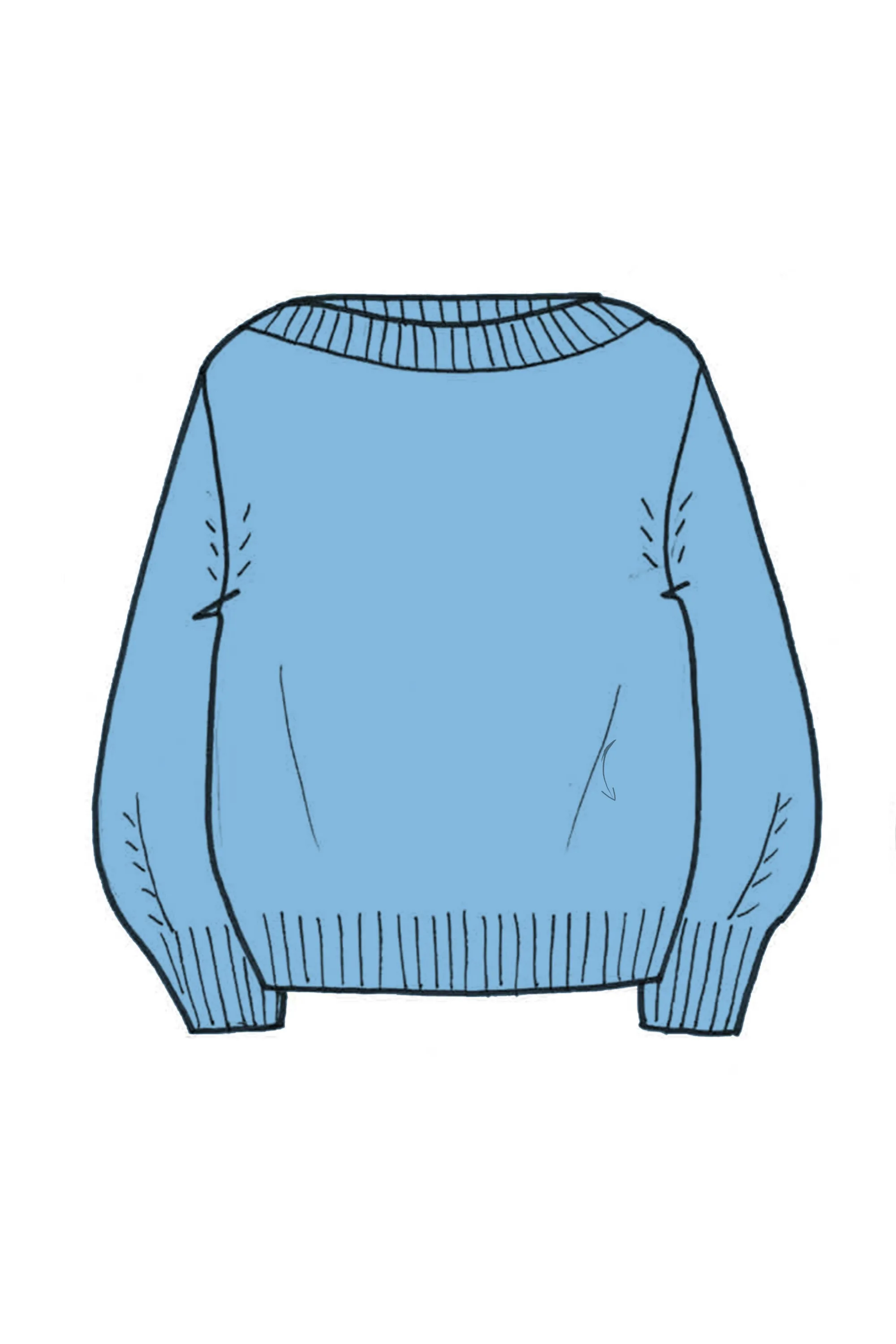 Lofty Oversized Crew Neck Cashmere Sweater - Made to Order