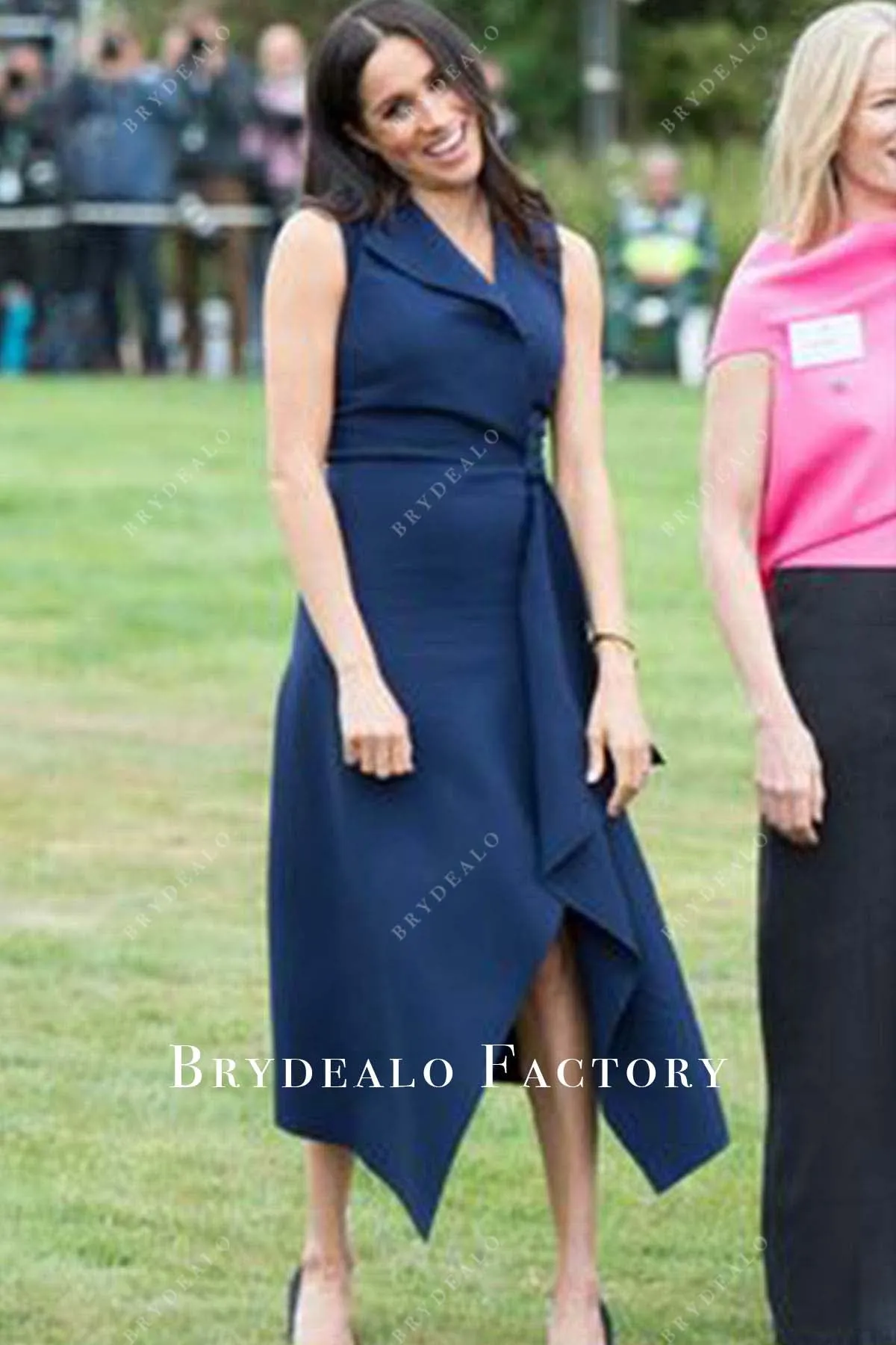 Meghan Markle Navy Blue Dress Royal Tour Australia 2018