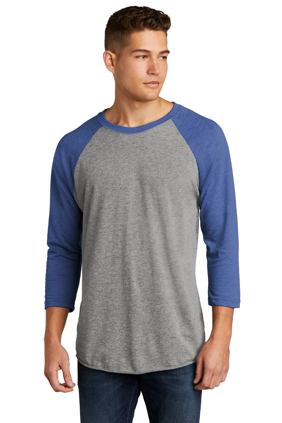 Next Level Apparel®   Unisex Tri-Blend 3/4-Sleeve Raglan Tee. NL6051