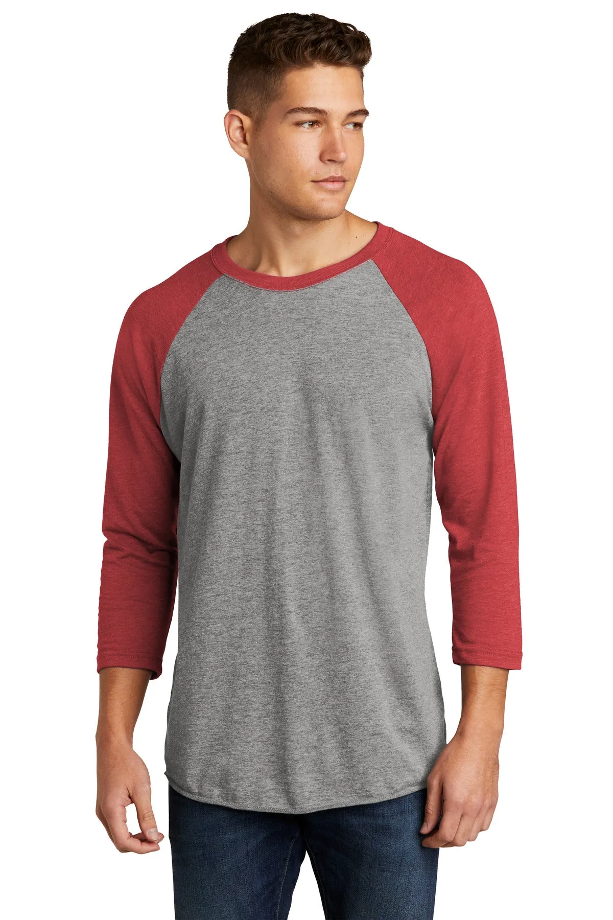 Next Level Apparel®   Unisex Tri-Blend 3/4-Sleeve Raglan Tee. NL6051