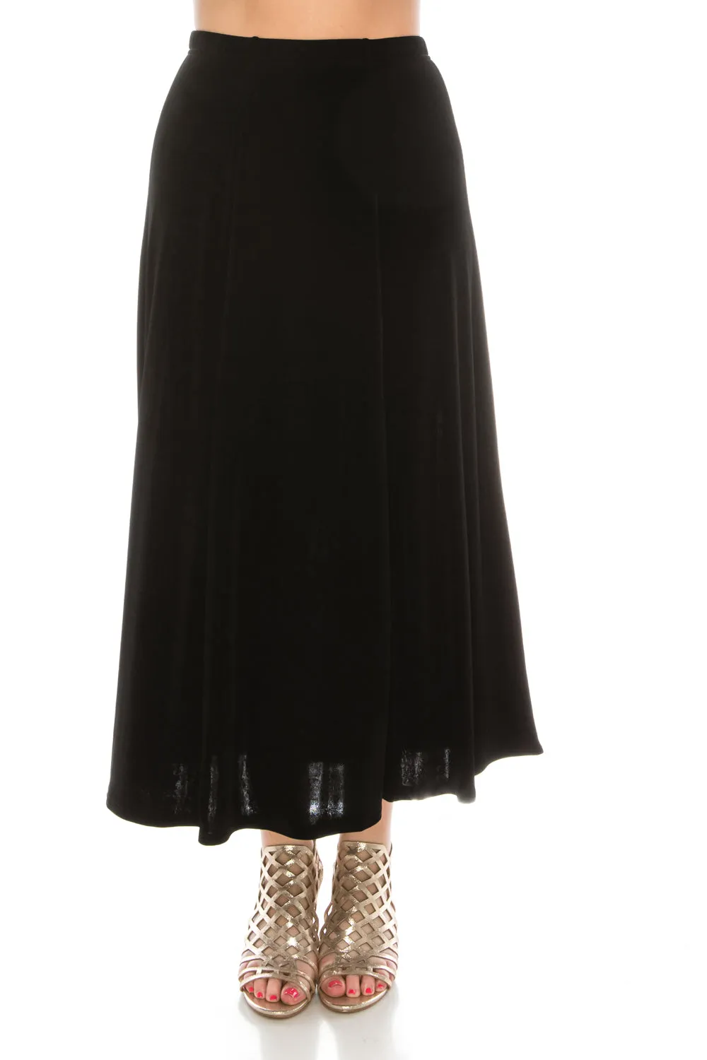 Non Iron Flared Skirt-6002AY-ARS1