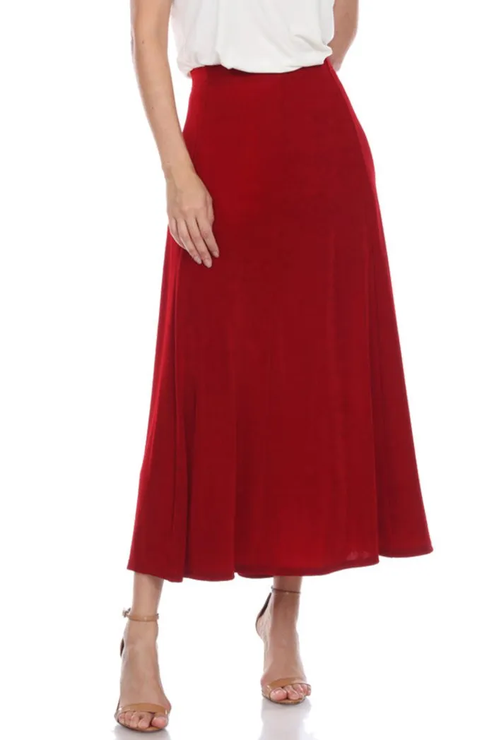 Non Iron Flared Skirt-6002AY-ARS1