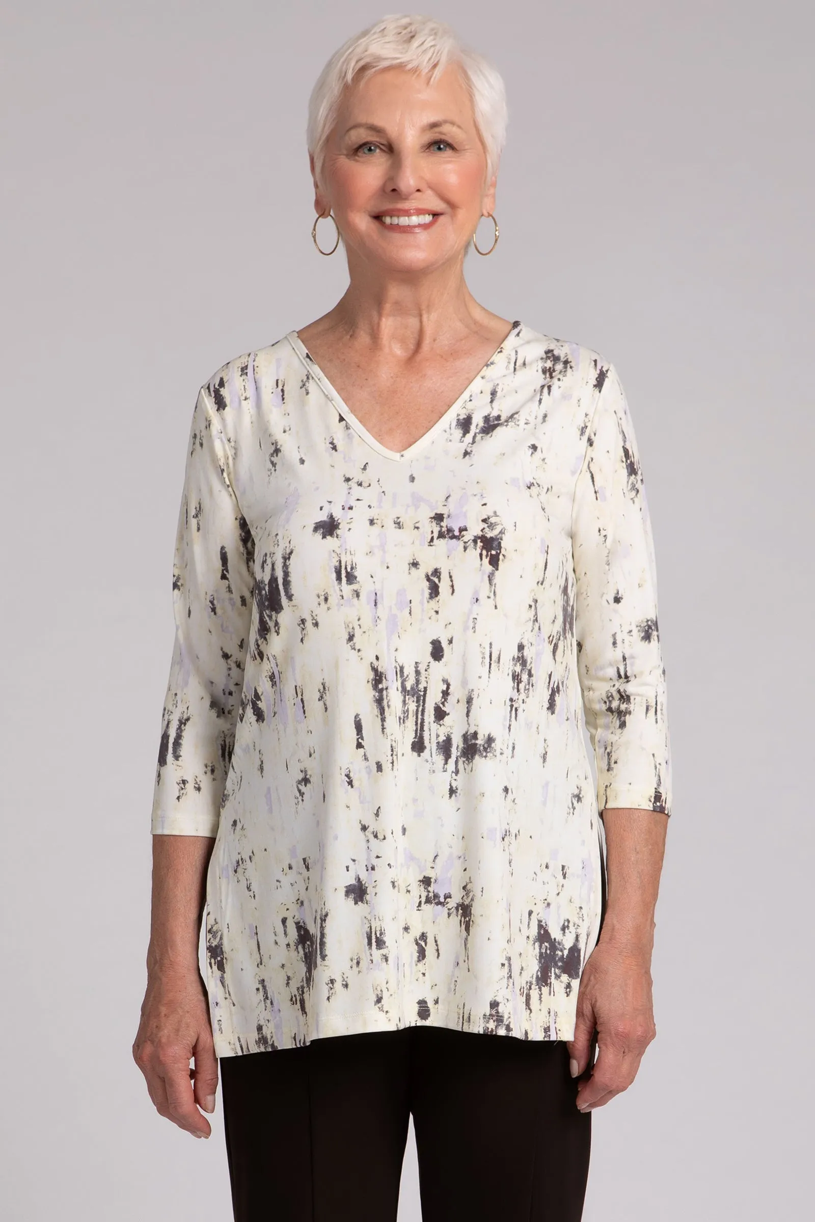 Nu Ideal V-Neck Tunic | Camo Illuminate