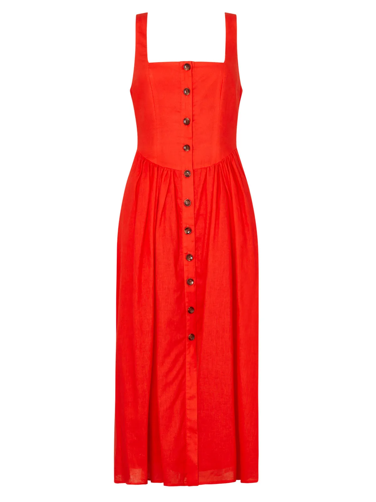 Olympia Red Midi Dress