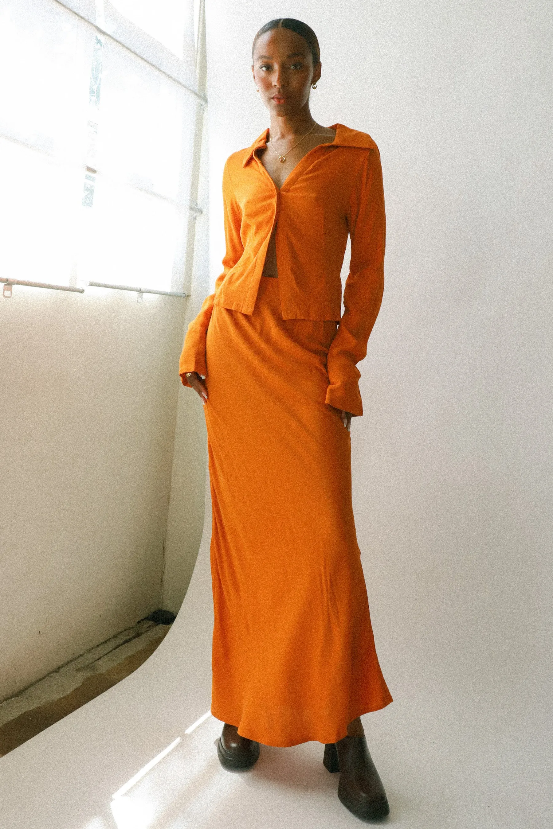 Orange Sinem Skirt