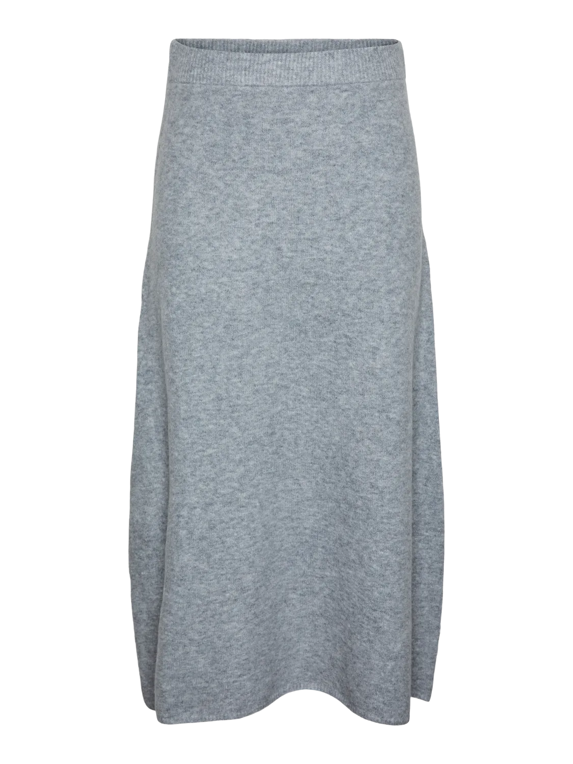 PCNANU Midi Skirt - Medium Grey Melange