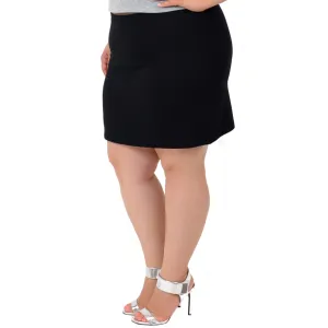 Plus Size Mini Skirt