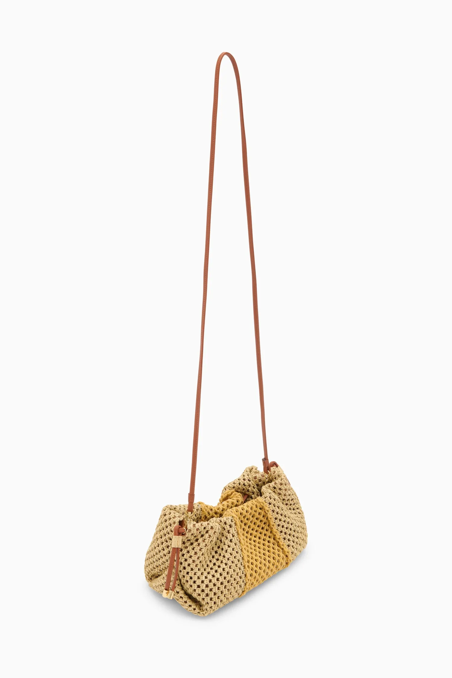 Remy Mini Soft Clutch - Raffia Stripe