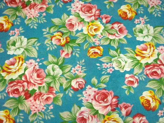 Rose Cluster - Poly/Cotton Print