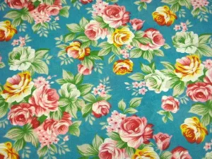 Rose Cluster - Poly/Cotton Print