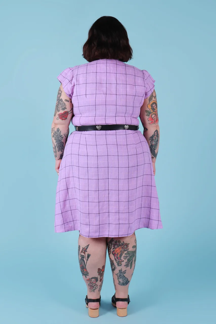 Saski Sister Dress Lilac Plaid