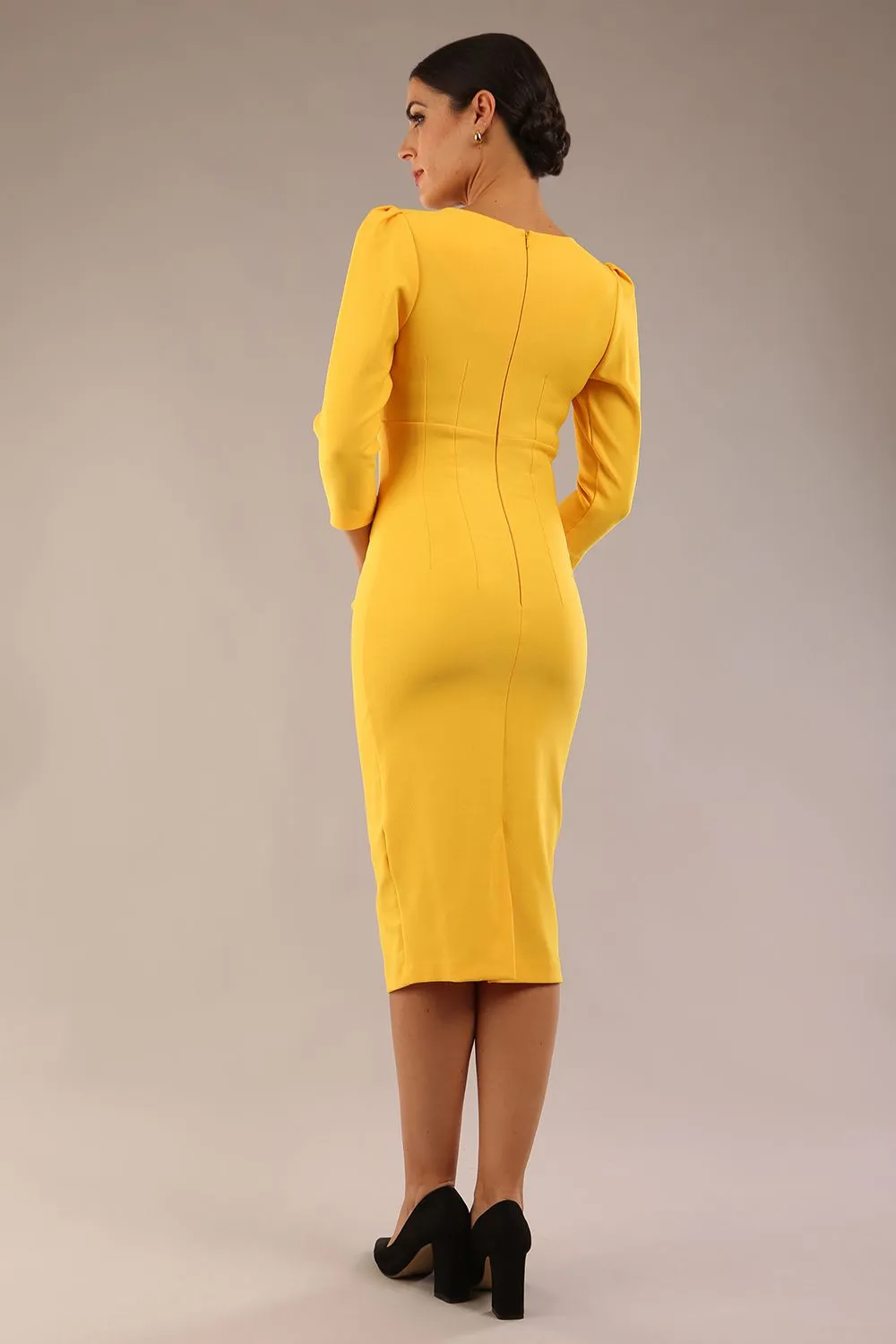 Seed Fitzrovia 3/4 Sleeve Pencil Dress