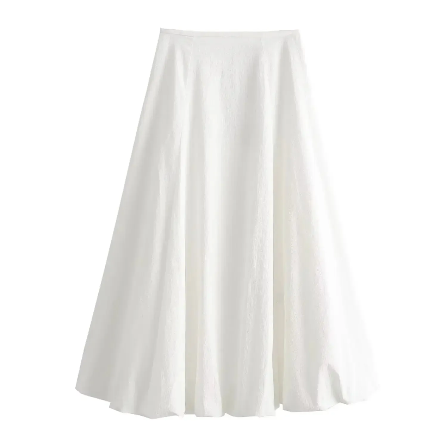 TAVIMART -  Women Sexy White Skirts 2 Pcs Sets Chic Pleated Lace Up Sling Short Tops A-line Long Skirt Suit 2024 Summer High Street Outfit