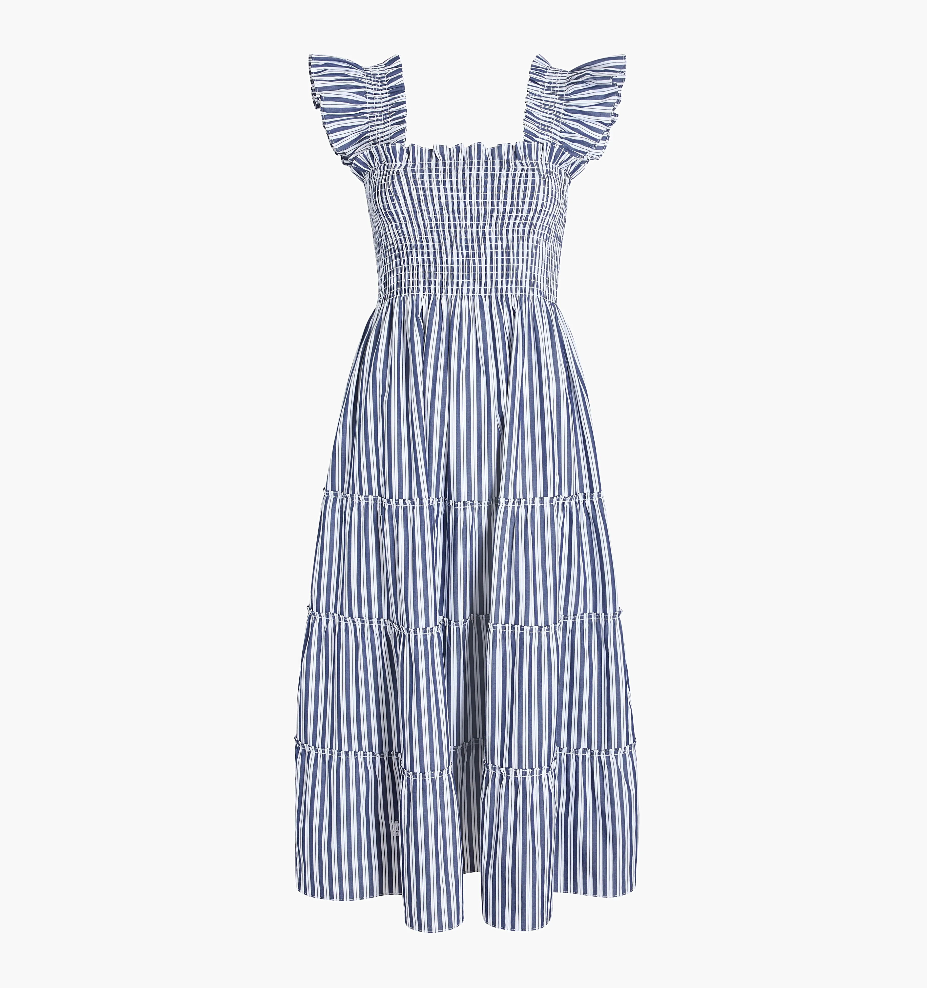 The Ellie Nap Dress - Navy Stripe