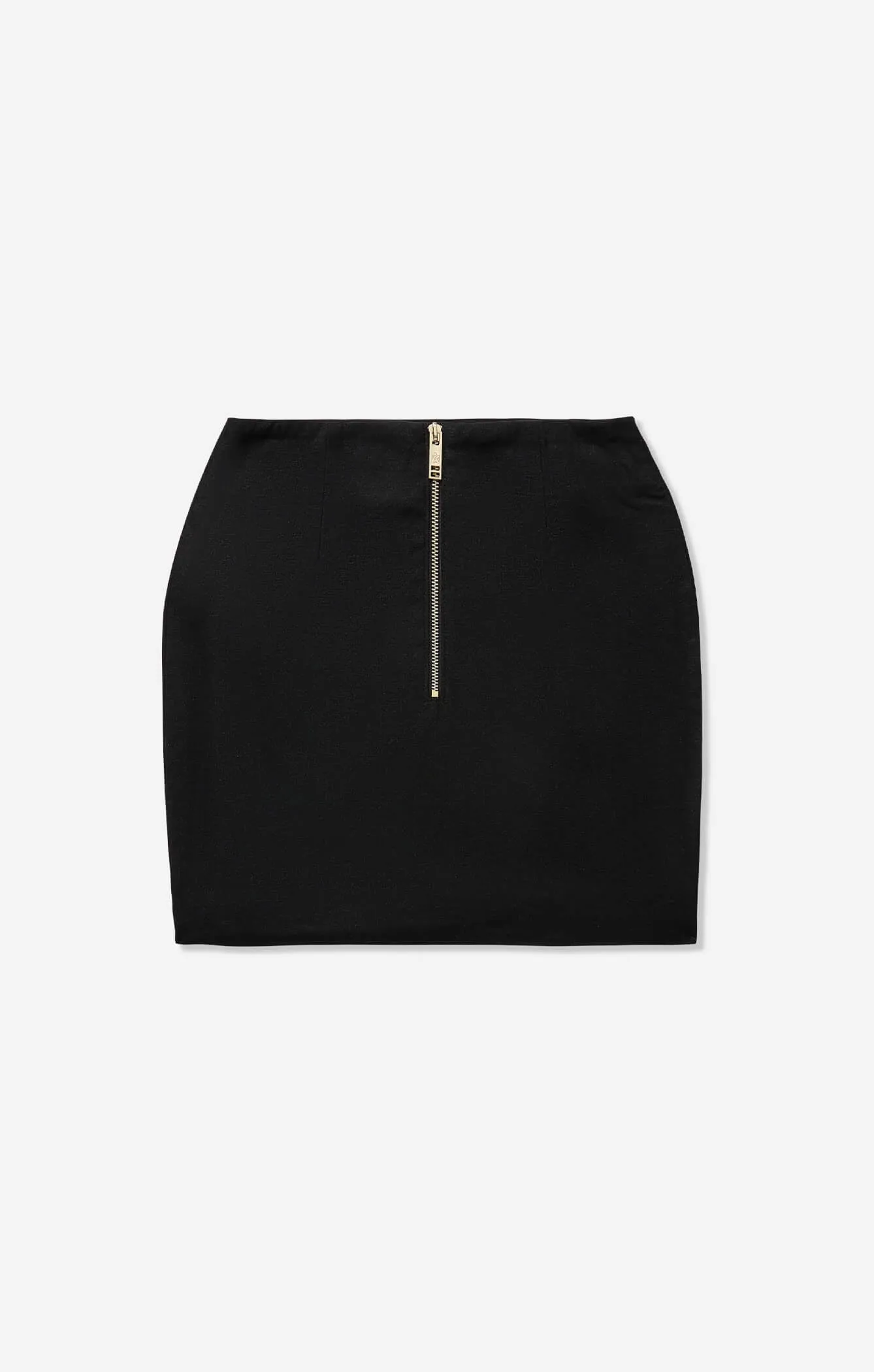 THE LINEN MINI SKIRT - BLACK