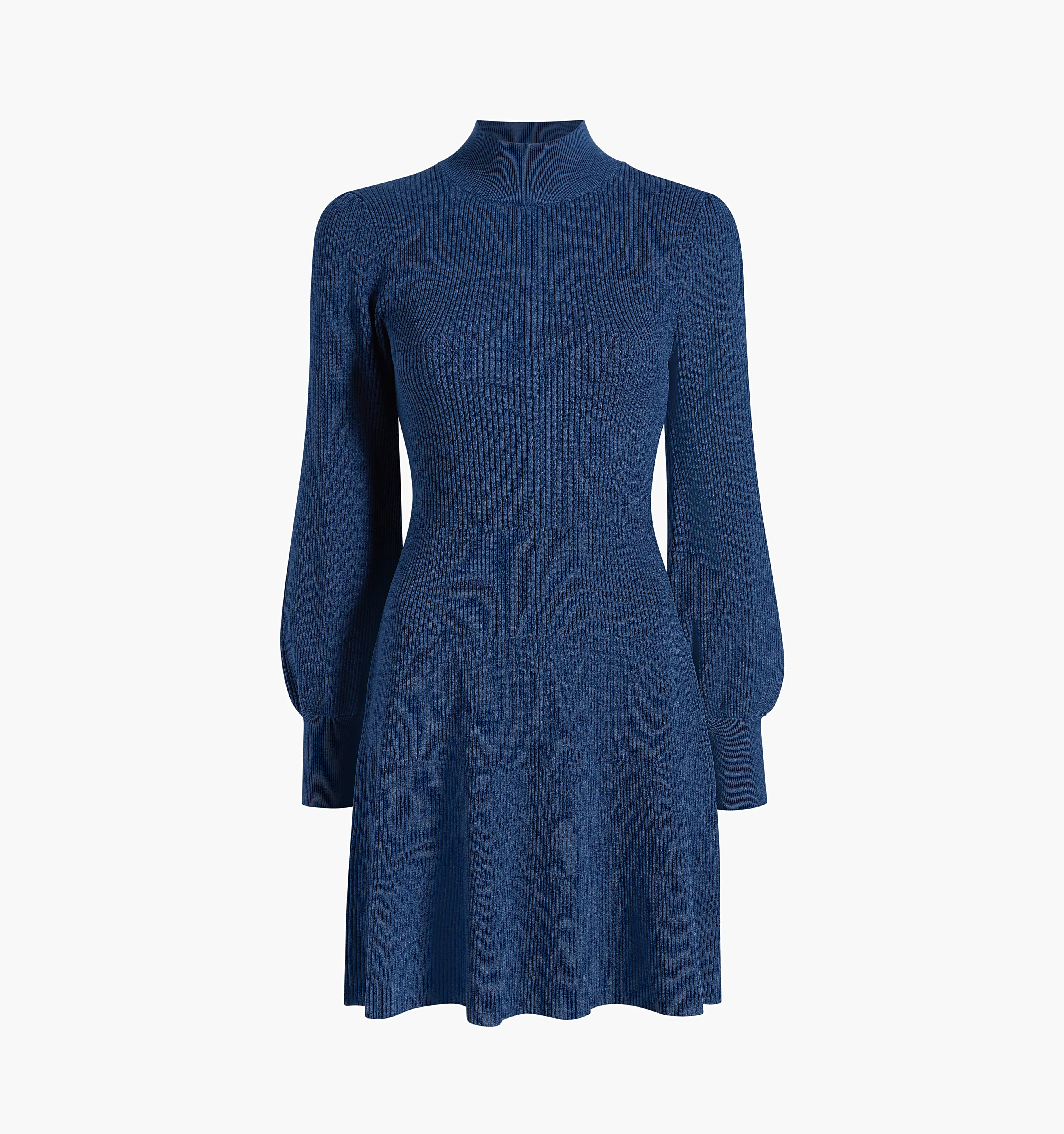 The Mariana Dress - Slate Rib Knit