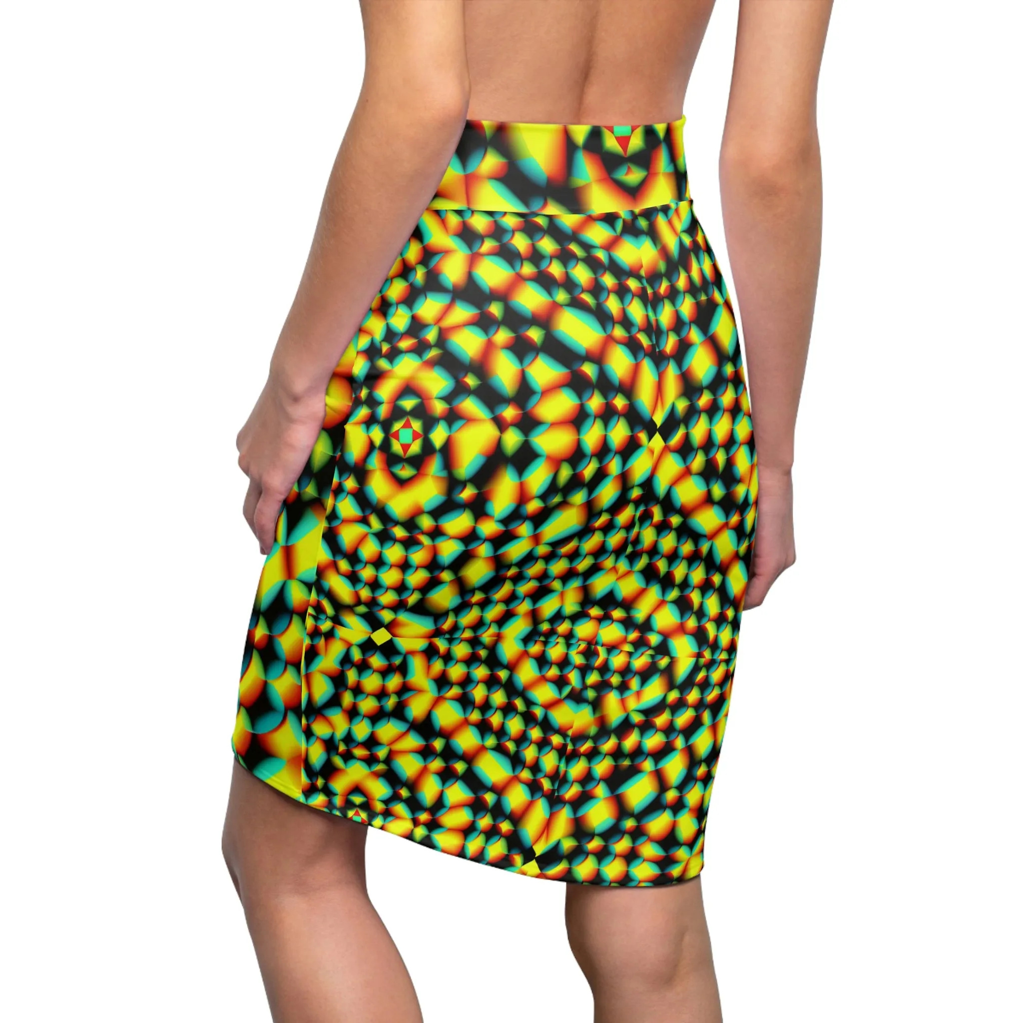 Triippy Illusion Women's Pencil Skirt