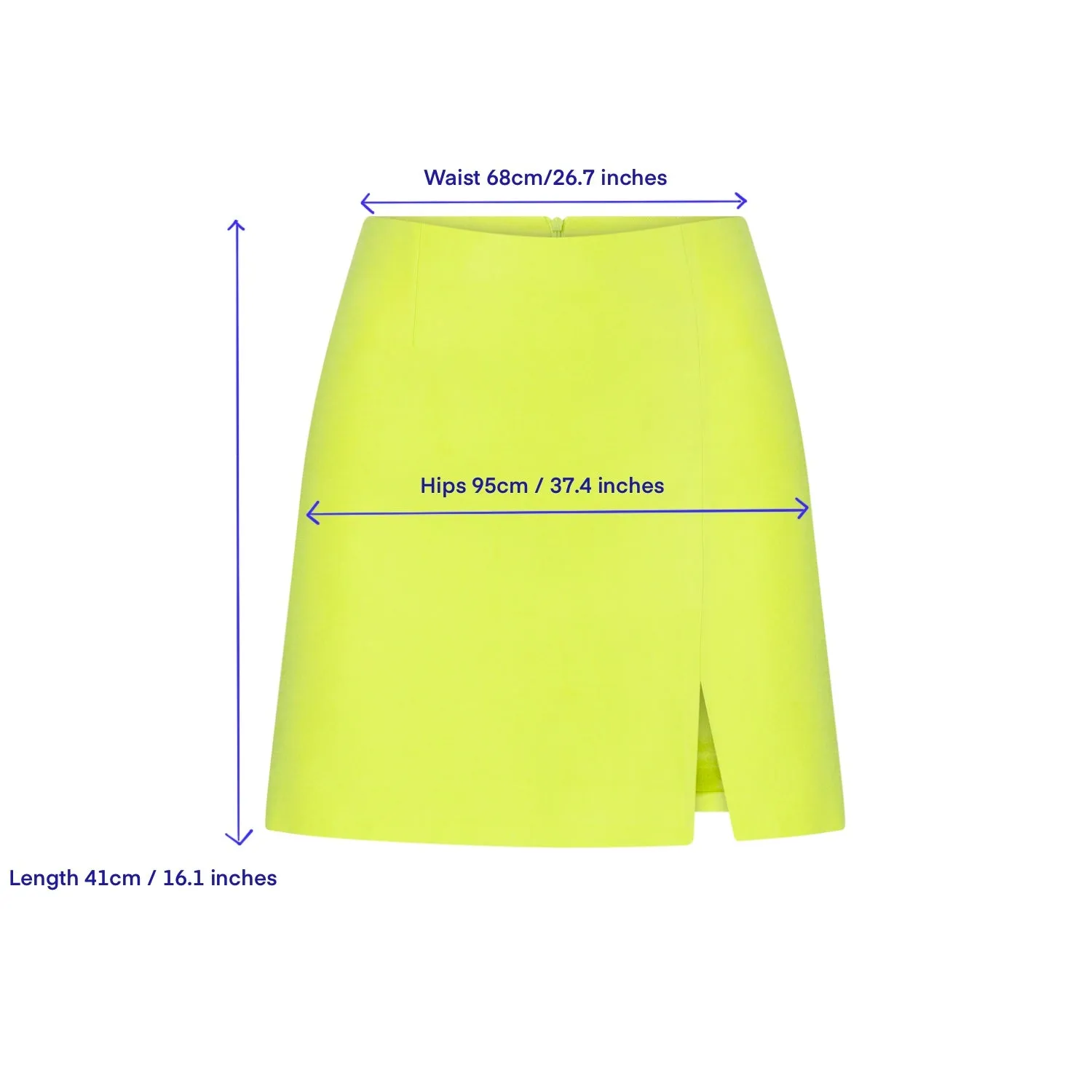 Vance Mini Skirt in Lime